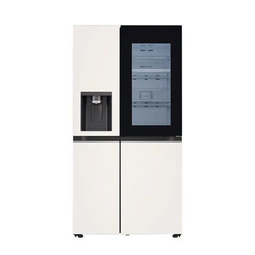 [렌탈]LG 디오스 얼음정수기 냉장고 오브제컬렉션 양문형 J814MEE75 (베이지+베이지) 6년의무사용